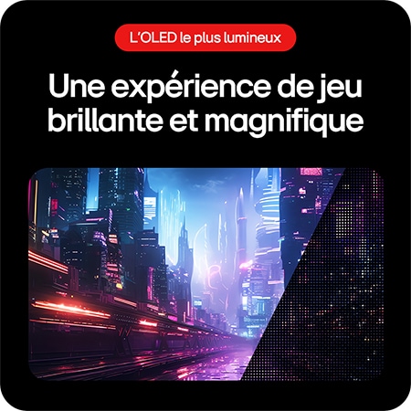Moniteur Gaming LG UltraGear 34GS95QE offrant une brillance exceptionnelle pour une expérience de jeu magnifique grâce à la technologie LG OLED avec MLA+.
