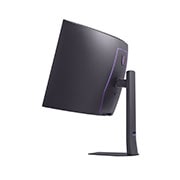 Moniteur LG 45GX950A affichant un aperçu de tous les composants fournis, incluant le corps du moniteur, le support, le manuel, l'adaptateur secteur et les câbles HDMI, DP et USB-C.