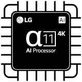 Processeur alpha 11 AI 4K.