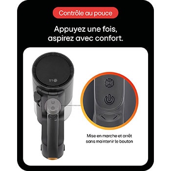 LG Aspirateur balai | 220aw | LG Kompressor™, LG A9K-SLIM2N