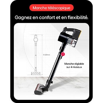 LG Aspirateur balai | 220aw | LG Kompressor™, LG A9K-SLIM2N