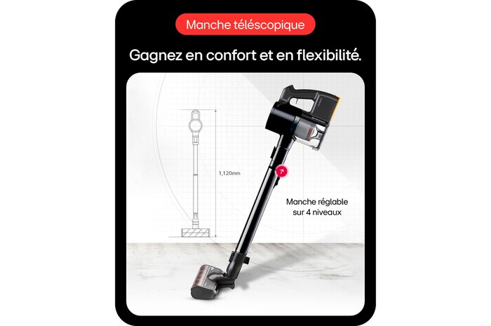 LG Aspirateur balai | 220aw | LG Kompressor™, LG A9K-SLIM2N