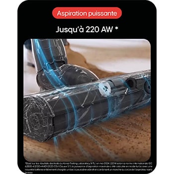 LG Aspirateur balai | 220aw | LG Kompressor™, LG A9K-SLIM2N