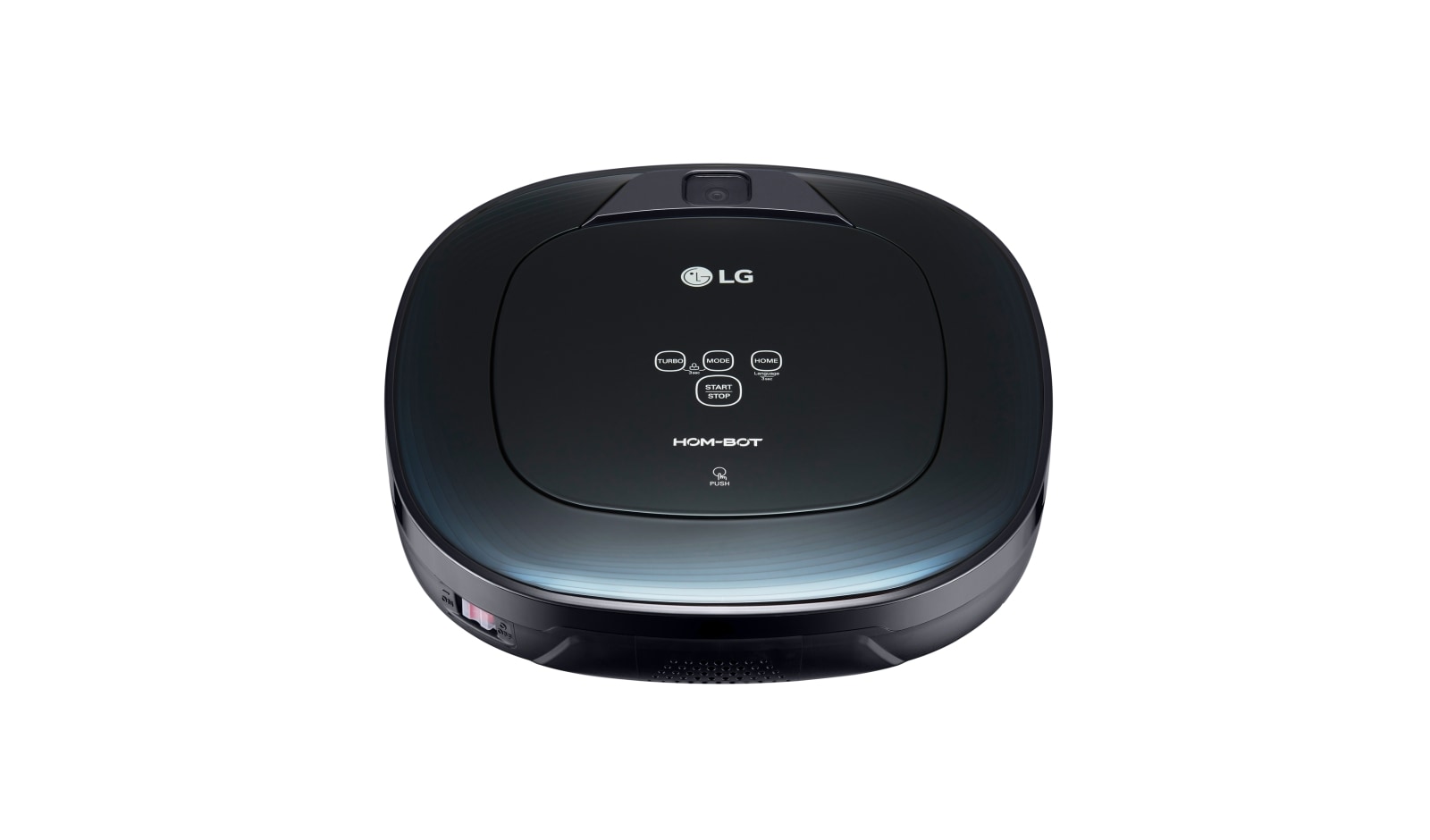 LG HOM-BOT SQUARE TURBO | Smart Inverter Motor™ | Batterie Lithium | 60 dB | Deux caméras | Brosse spéciale poils d'animaux, LG VR8604OB