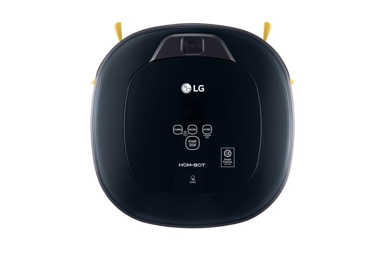 LG HOM-BOT SQUARE TURBO | Smart Inverter Motor™ | Batterie Lithium | 60 dB | Deux caméras | Brosse spéciale poils d'animaux, LG VR8604OB