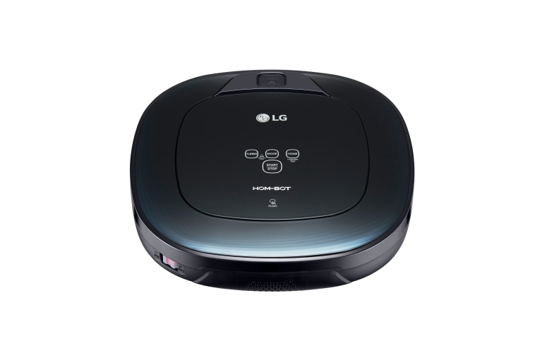 LG HOM-BOT SQUARE TURBO | Smart Inverter Motor™ | Batterie Lithium | 60 dB | Deux caméras | Brosse spéciale poils d'animaux, LG VR8604OB