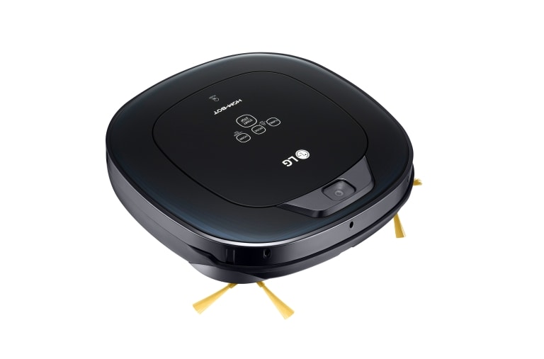 LG HOM-BOT SQUARE TURBO | Smart Inverter Motor™ | Batterie Lithium | 60 dB | Deux caméras | Brosse spéciale poils d'animaux, LG VR8604OB