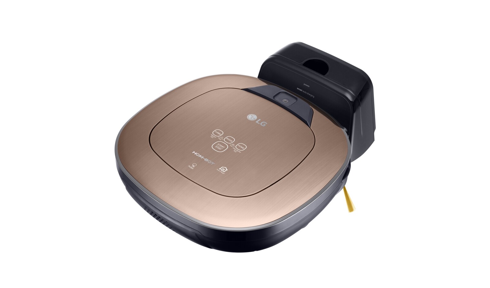 LG HOM-BOT SQUARE TURBO + | connecté WIFI | Batterie Lithium | 60 dB | Deux caméras | Brosse spéciale poils d'animaux | lingettes microfibre, LG VR9627PG