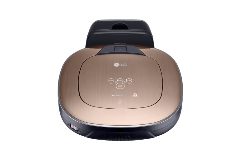 LG HOM-BOT SQUARE TURBO + | connecté WIFI | Batterie Lithium | 60 dB | Deux caméras | Brosse spéciale poils d'animaux | lingettes microfibre, LG VR9627PG