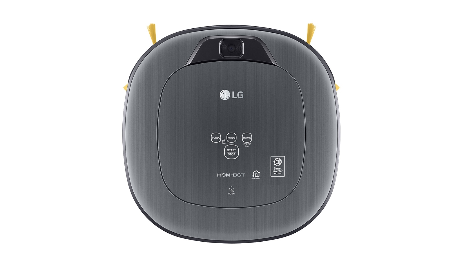 LG HOM-BOT SQUARE TURBO +| Connecté | HOME GUARD™ | HOME VIEW ™ | Caméra de surveillance | Brosse spéciale animaux, LG VR9647PS