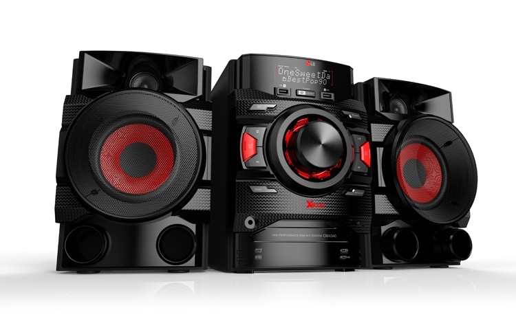 LG Mini Chaîne CD 220W RMS | Tuner FM | USB | Enregistrement via UBS | Entrée auxiliaire | Auto DJ, LG CM4340