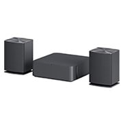 LG Barre de son | système 4.1 | 220W | Caisson de basses sans fil | Enceintes Arrière, LG SQC4R