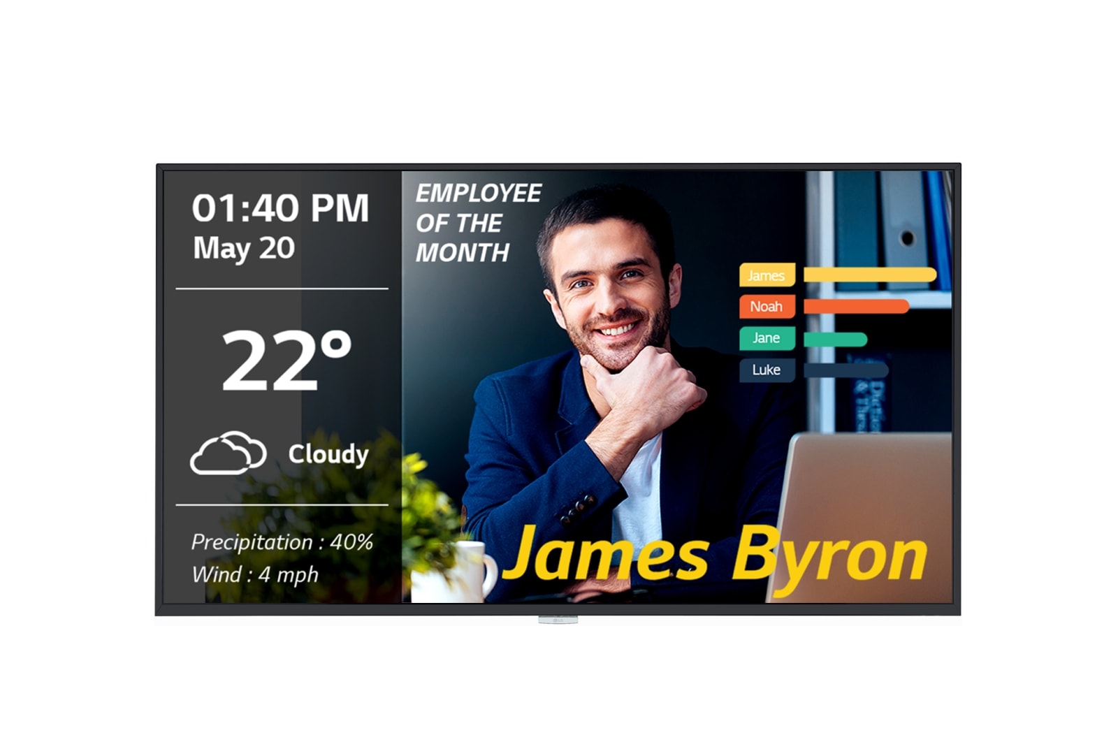 LG Série Ultra HD IP5x résistante à la poussière, LG 43UM3DG-B