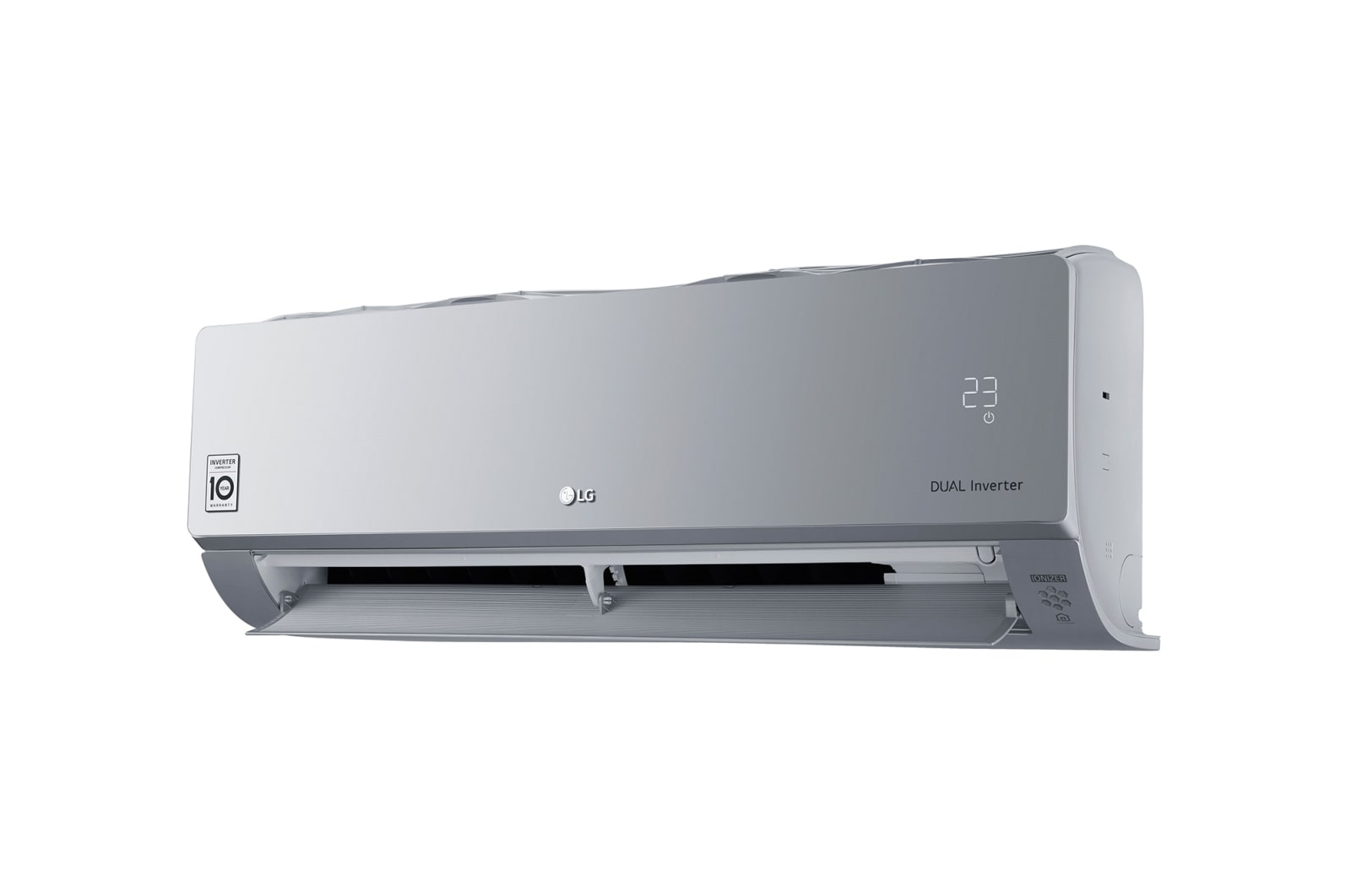 LG ARTCOOL SILVER Climatiseur Réversible 2,5 kW, WiFi, Filtration de l’air avancée, Chauffage, LG AC09SQ