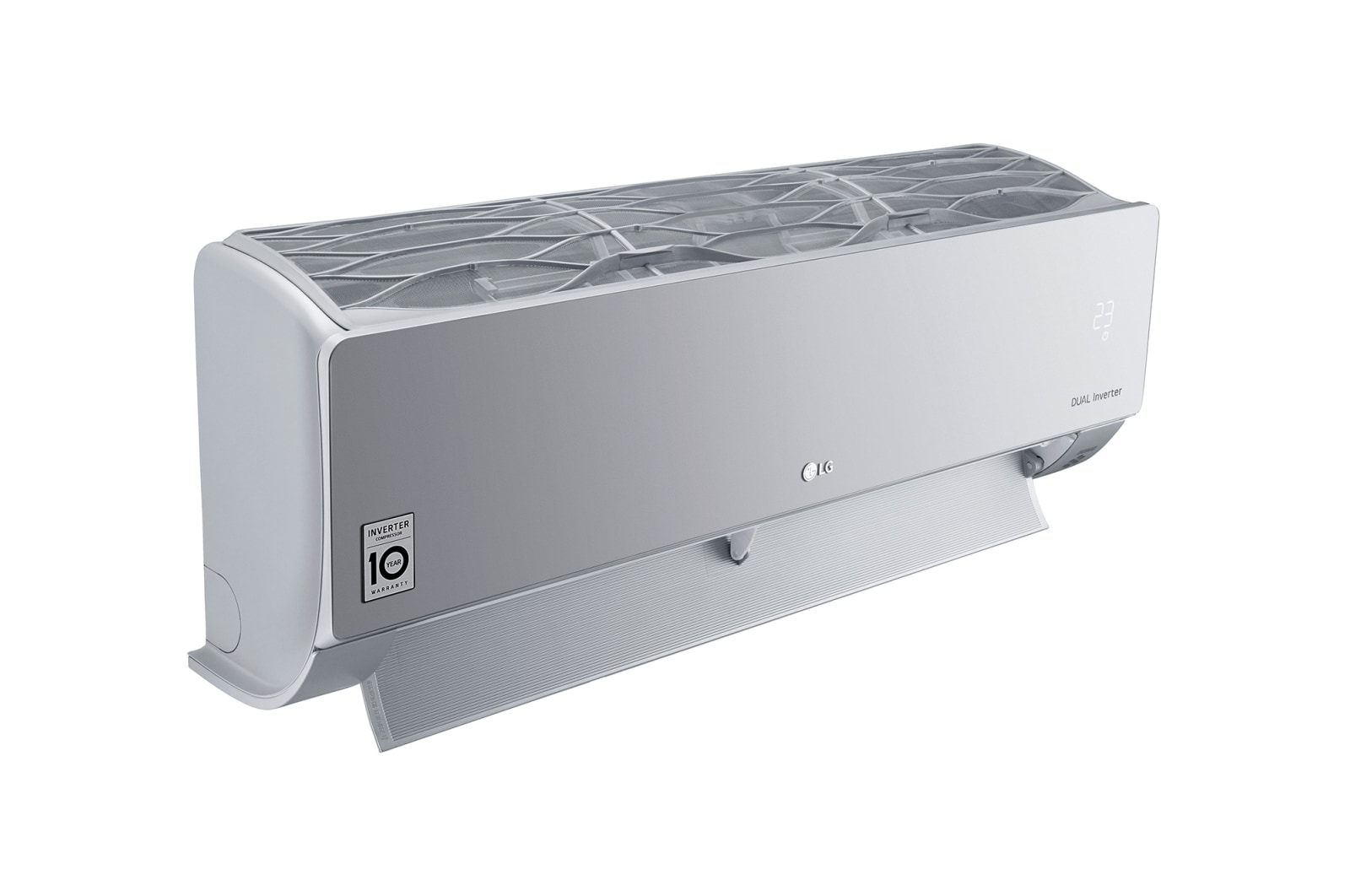 LG ARTCOOL SILVER Climatiseur Réversible 2,5 kW, WiFi, Filtration de l’air avancée, Chauffage, LG AC09SQ