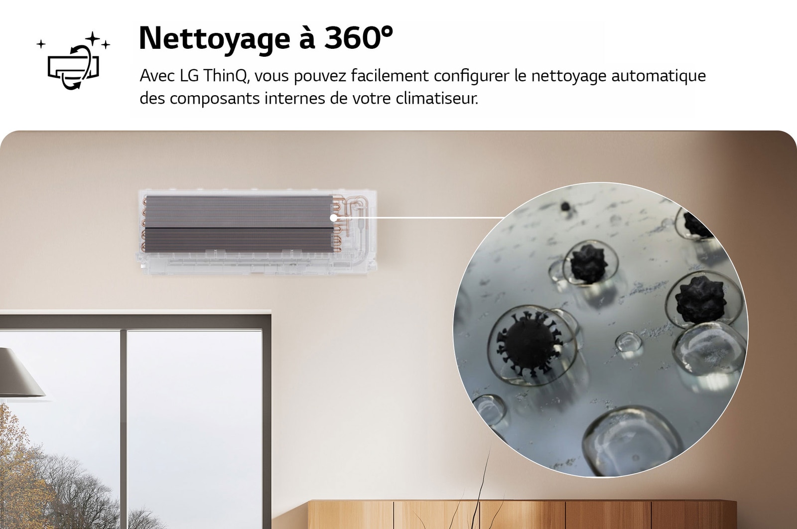 LG H09S1P Vue de côté