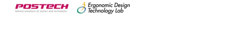 logo POSTECH. logo Ergonomic Design Technology Lab.