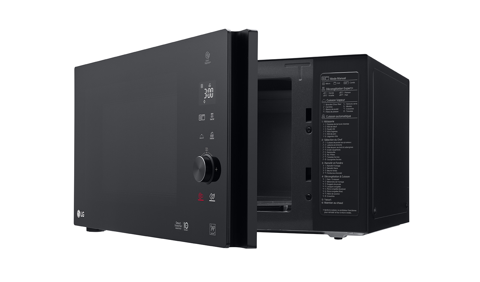 LG Micro-ondes gril | NeoChef | 32L | Design moderne | Tactile | Cocotte Vapeur, LG MH7265DDS