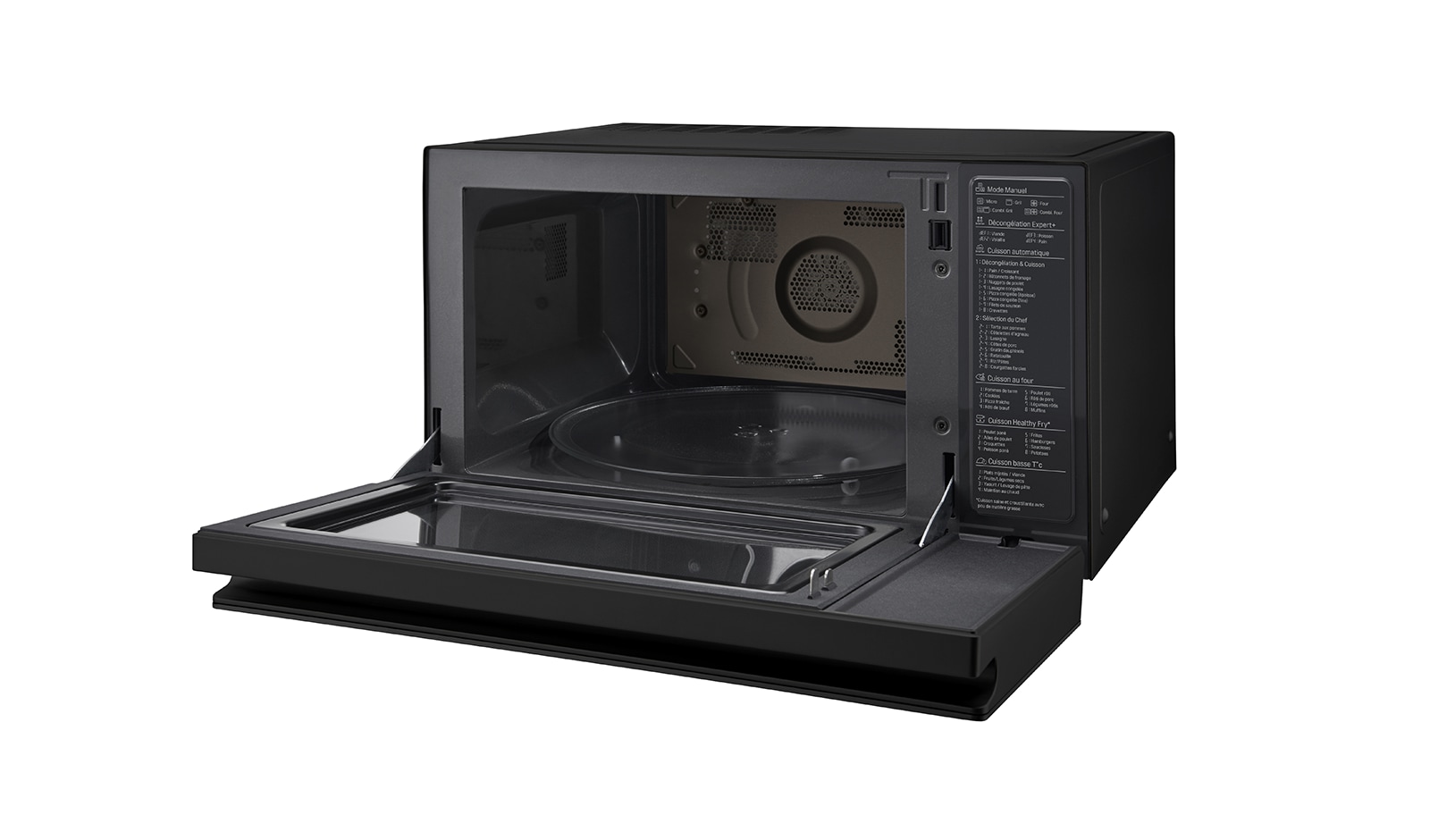 LG Four micro-ondes combiné | NeoChef | 39L | Four Multifonctions | Design innovant type four | Tactile | Cloche Steamchef, LG MJ3965BCR