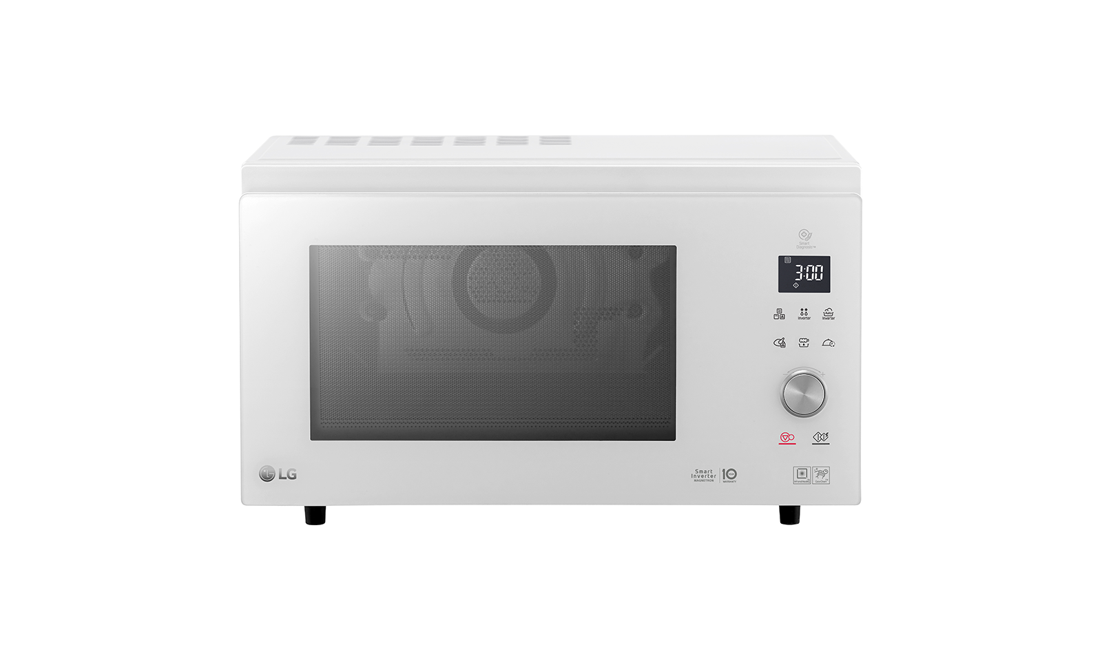 Vue avant de Four micro-ondes combiné | NeoChef | 39L | Four Multifonctions | Design innovant type four | Tactile | Plat Crousty LG MJ3965BPH