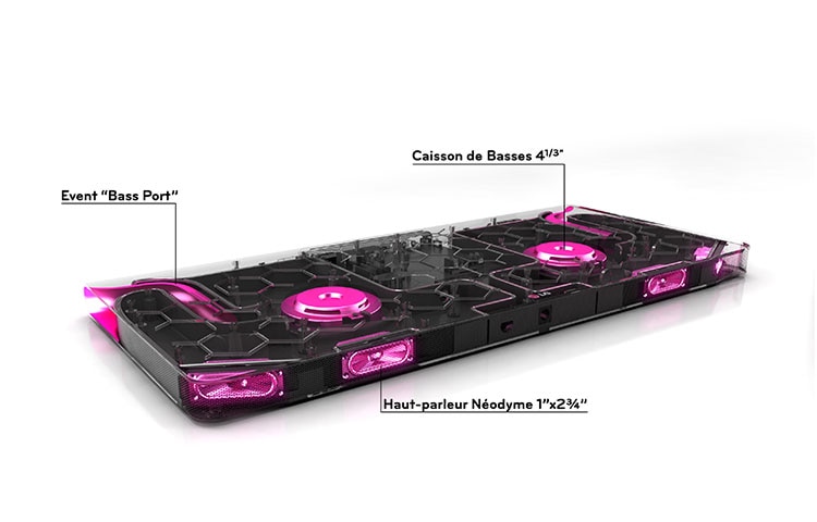 LG Soundplate 4.1CH 120W | Design Slim 35mm | Caisson de basses intégré | Bluetooth | Wireless Soundsync, LG LAP340