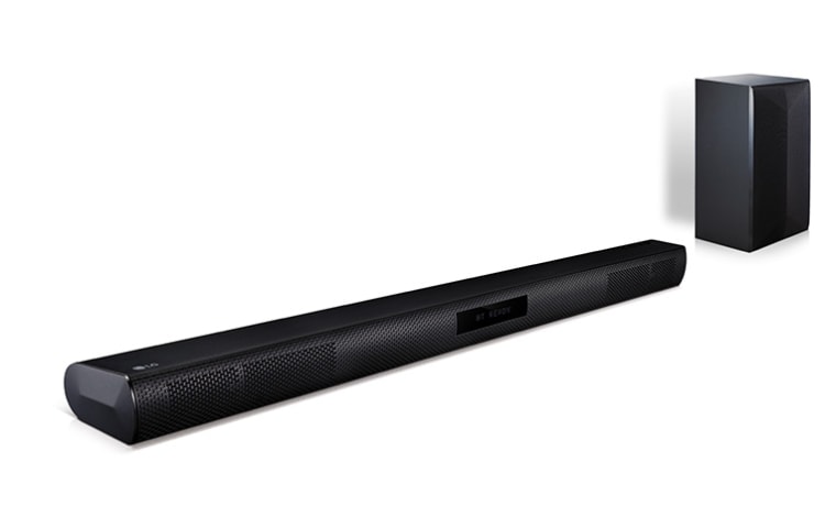 LG Barre de son 2.1CH 200W | Caisson de basses externe sans fil | Bluetooth | Wireless SoundSync | HDMI | USB | Flac , LG LAS450H