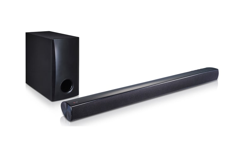 LG Barre de Son 2.1CH 120W | Caisson de basse externe filaire | Bluetooth | Wireless Soundsync, LG NB2540