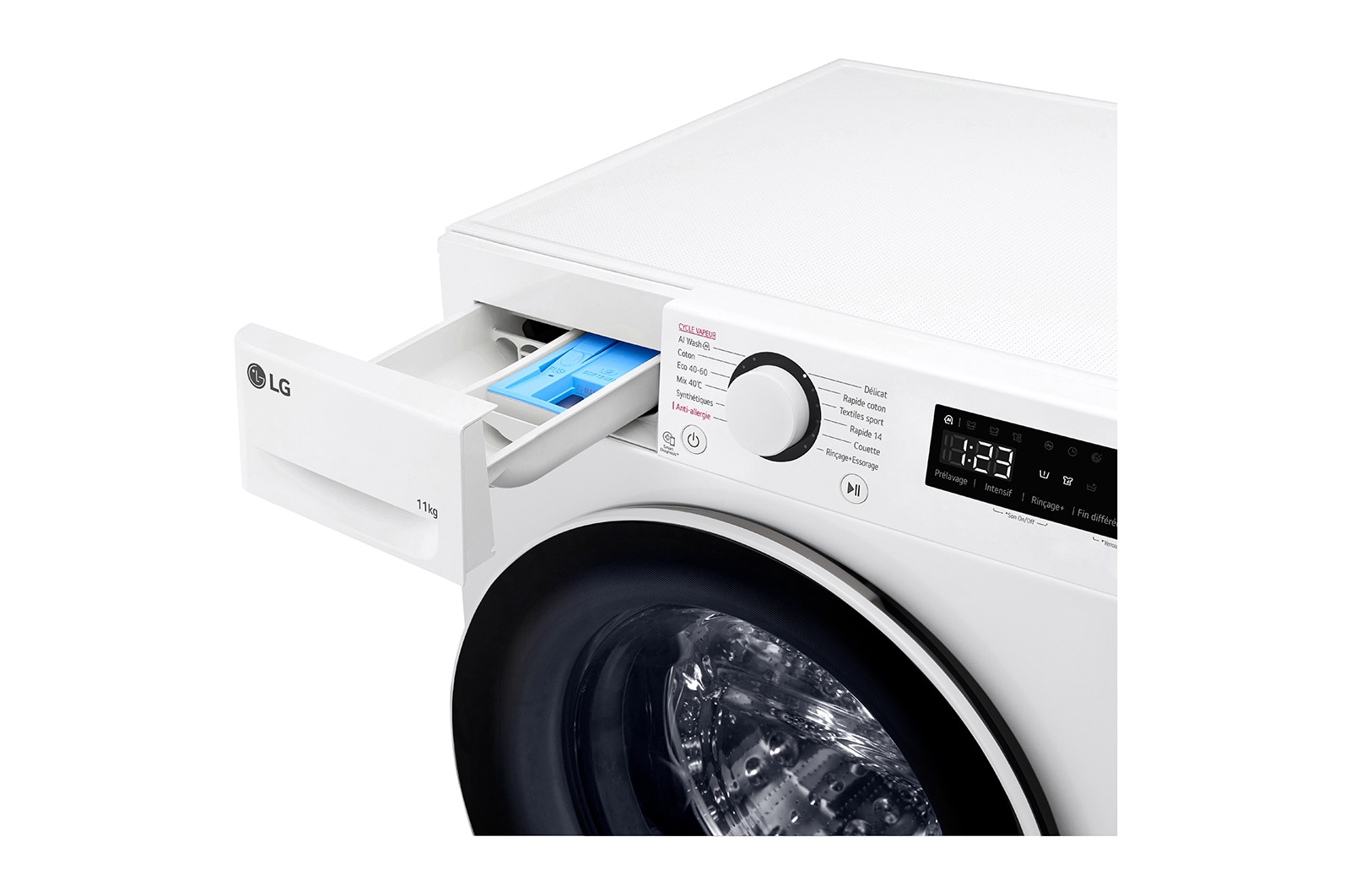 LG Lave-linge 11kg énergie A | Moteur intelligent AI Direct Drive™ , LG F14R50WHS