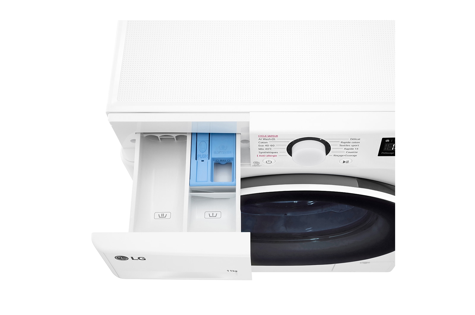 LG Lave-linge 11kg énergie A | Moteur intelligent AI Direct Drive™ , LG F14R50WHS