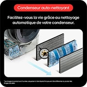 Condenseur auto-nettoyant