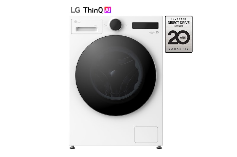 Vue avant de Lave-linge avec molette LCD | 81L | Turbowash™ LG F34X71WHST