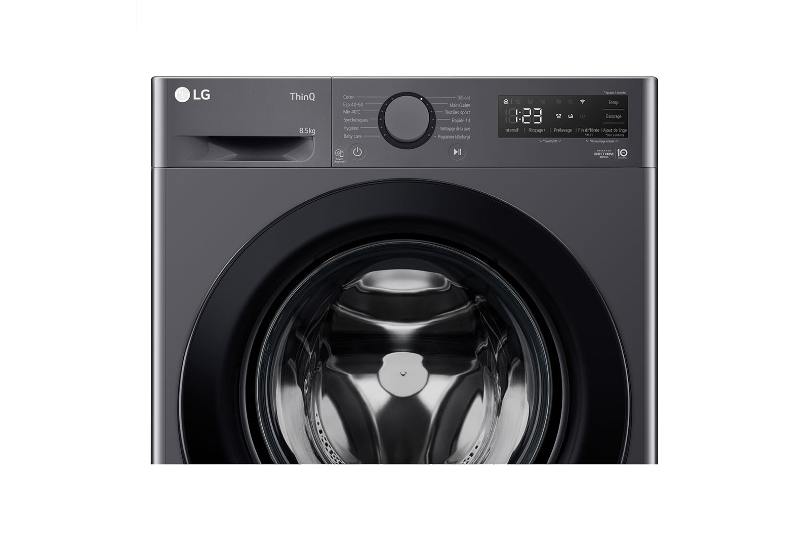 LG Pack | LG Lave-linge LG F82AV35MBP + Aspirateur A9K1B, LG F82AV35MBP.A9K1B