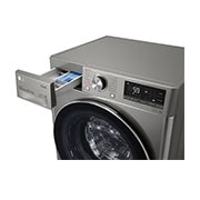 LG Lave-linge Séchant Slim 8,5/5kg - 58L | TurboWash™  | Moteur AI Direct Drive™ garanti 10 ans, LG F852SV52IRS