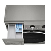 LG Lave-linge Séchant Slim 8,5/5kg - 58L | TurboWash™  | Moteur AI Direct Drive™ garanti 10 ans, LG F852SV52IRS