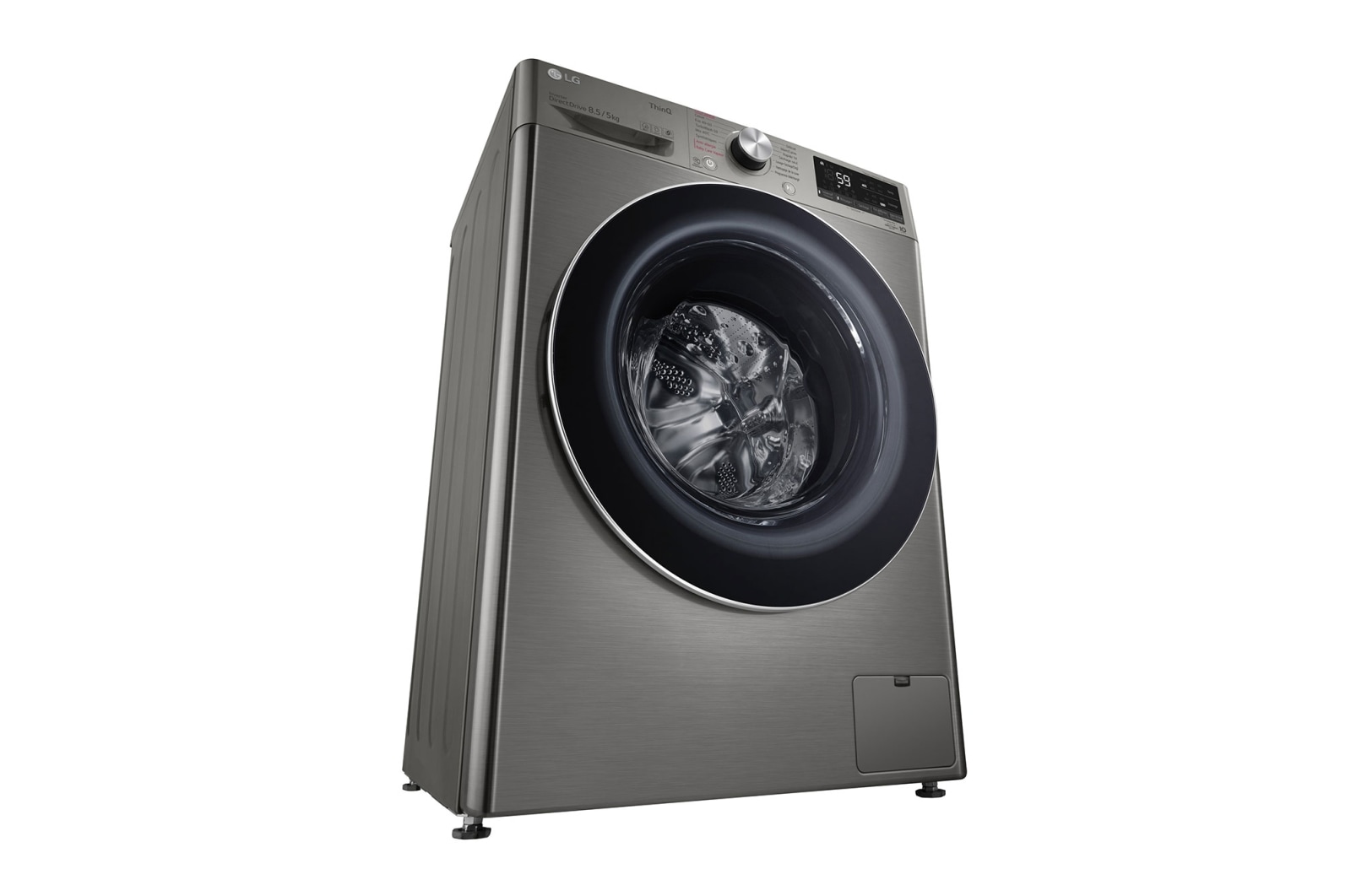 LG Lave-linge Séchant Slim 8,5/5kg - 58L | TurboWash™  | Moteur AI Direct Drive™ garanti 10 ans, LG F852SV52IRS