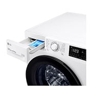 LG Lave-linge Séchant 8/6 kg - 68L | AI Direct Drive™ | Smart Diagnosis™ I Moteur Direct Drive™ Garanti 10 ans, LG F864V38WR