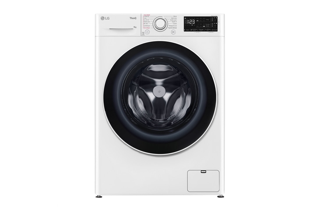 LG Lave-linge 9kg - 68L | Moteur intelligent AI Direct Drive™ garanti 10 ans | Dosage automatique ezDispense™, LG F94R30WHSA