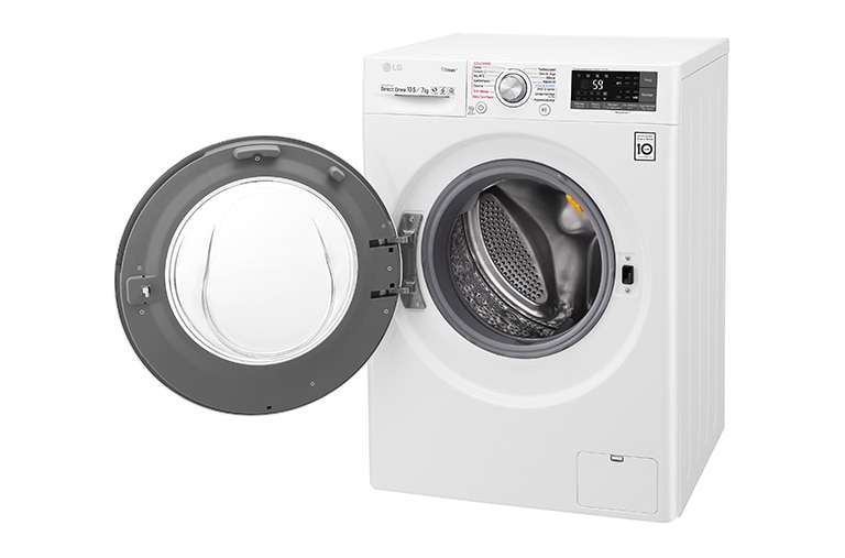 LG Lavante-séchante 10,5/7 KG | TrueSteam™ | EcoHybrid | 6 Motion Direct Drive™ | Wi-Fi | Smart Diagnosis™ | Moteur Direct Drive™ garanti 10 ans, LG F174J82WRH