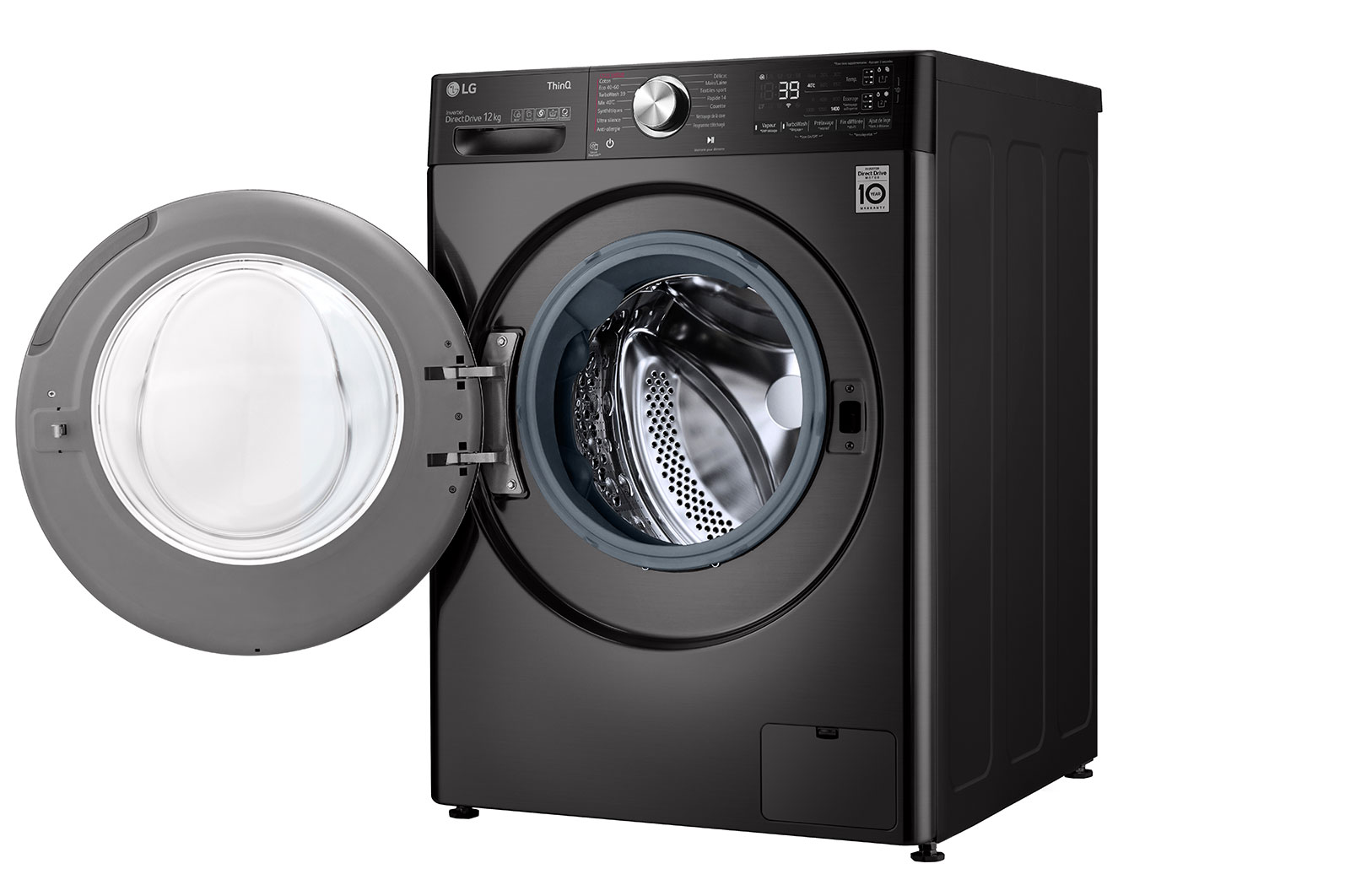 LG Lave-linge 12 kg - 81L | AI Direct Drive™ | Dosage automatique | Moteur Direct Drive™ garanti 10 ans, LG F24V92BSTA