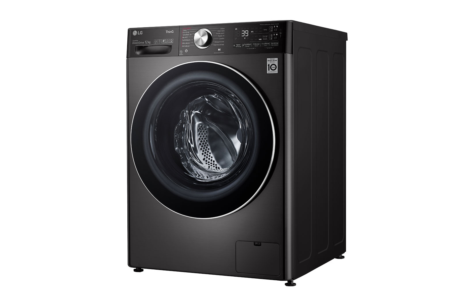 LG Lave-linge 12 kg - 81L | AI Direct Drive™ | Dosage automatique | Moteur Direct Drive™ garanti 10 ans, LG F24V92BSTA