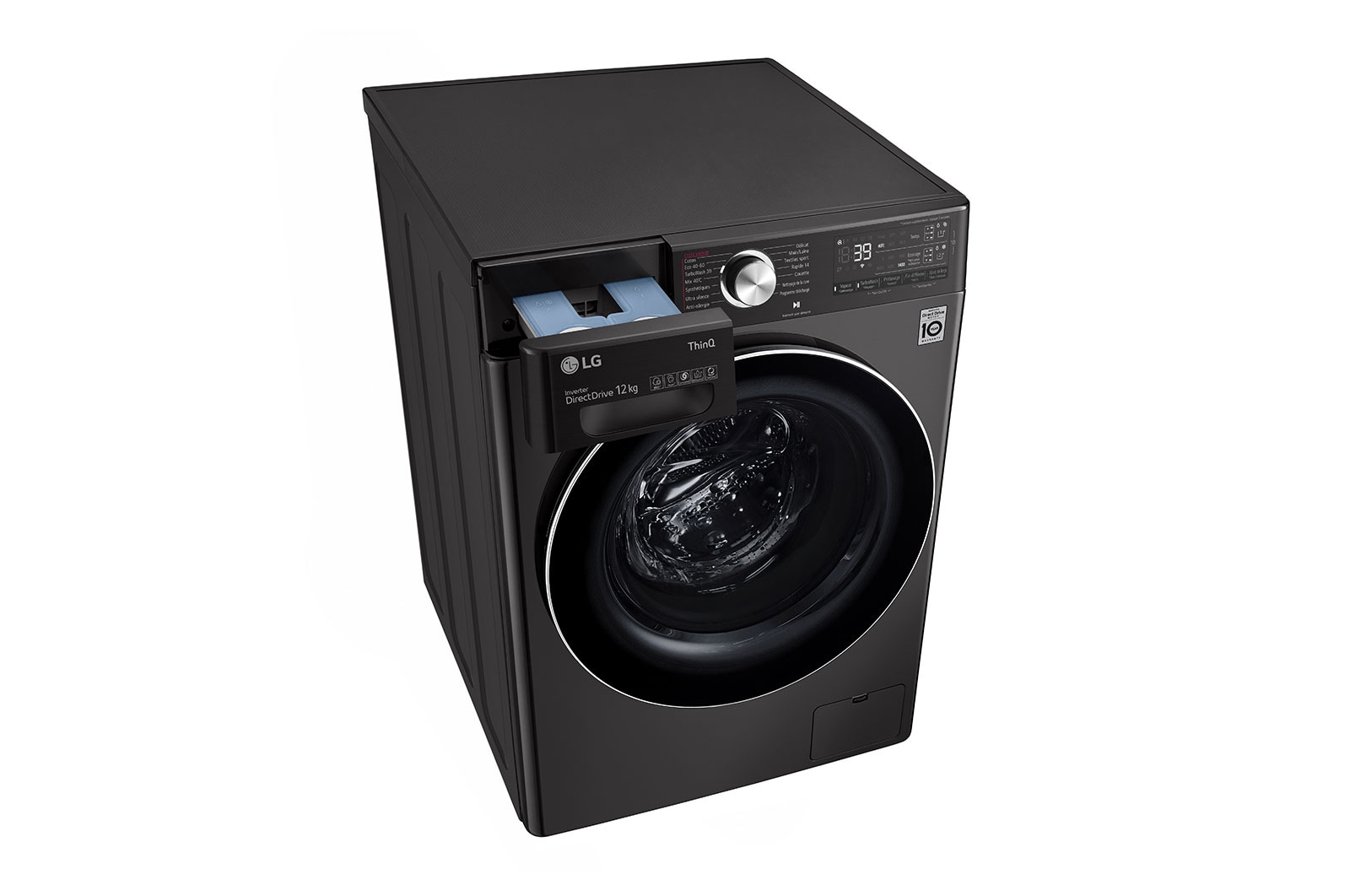 LG Lave-linge 12 kg - 81L | AI Direct Drive™ | Dosage automatique | Moteur Direct Drive™ garanti 10 ans, LG F24V92BSTA