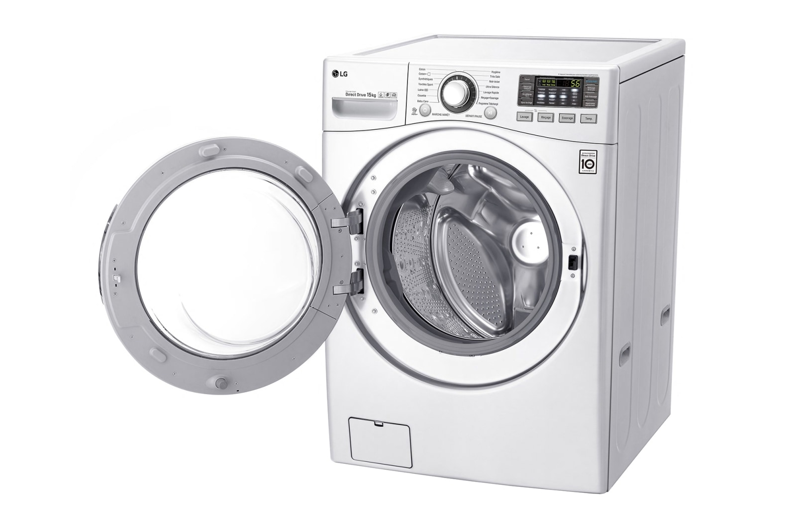 LG Lave-linge 15 KG | TurboWash™ | Wi-Fi | 6 Motion Direct Drive™ | A++ | Smart Diagnosis™ | Moteur Direct Drive™ garanti 10 ans, LG F51K24WH