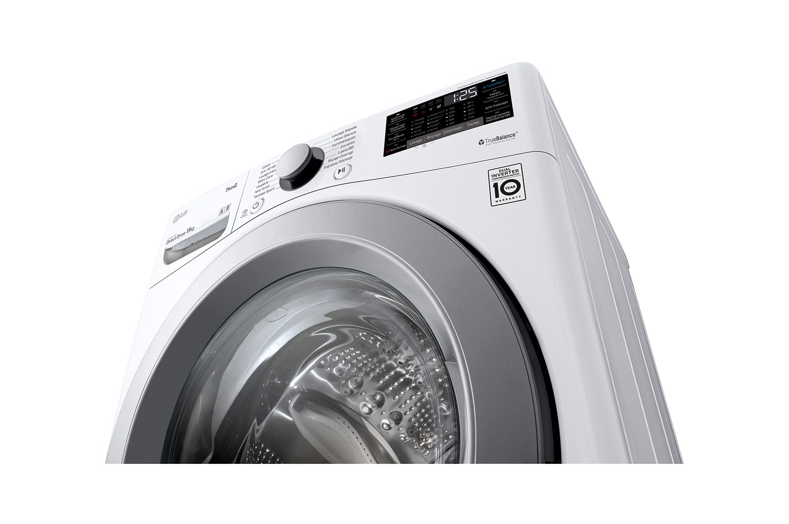 LG Lave-linge 15 kg | TurboWash™ | Wi-Fi | 6 Motion Direct Drive™ | E | Smart Diagnosis™ | Moteur Direct Drive™ garanti 10 ans, LG F51P14WH