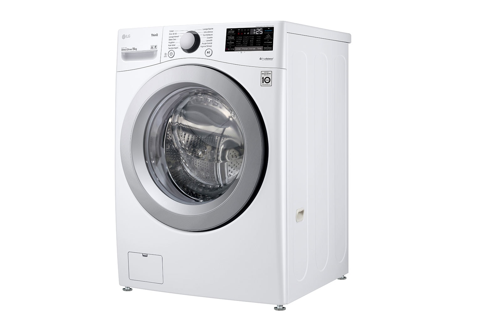 LG Lave-linge 15 kg | TurboWash™ | Wi-Fi | 6 Motion Direct Drive™ | E | Smart Diagnosis™ | Moteur Direct Drive™ garanti 10 ans, LG F51P14WH