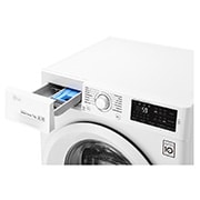 LG Lave-linge 7 KG | 6 Motion Direct Drive™ | A+++(-30%) | Smart Diagnosis™ | Moteur Direct Drive™ garanti 10 ans, LG F72J53WH