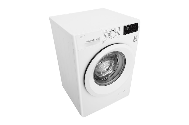 LG Lave-linge 7 KG | 6 Motion Direct Drive™ | A+++(-30%) | Smart Diagnosis™ | Moteur Direct Drive™ garanti 10 ans, LG F72J53WH