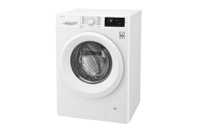 LG Lave-linge 7 KG | 6 Motion Direct Drive™ | A+++(-30%) | Smart Diagnosis™ | Moteur Direct Drive™ garanti 10 ans, LG F72J53WH