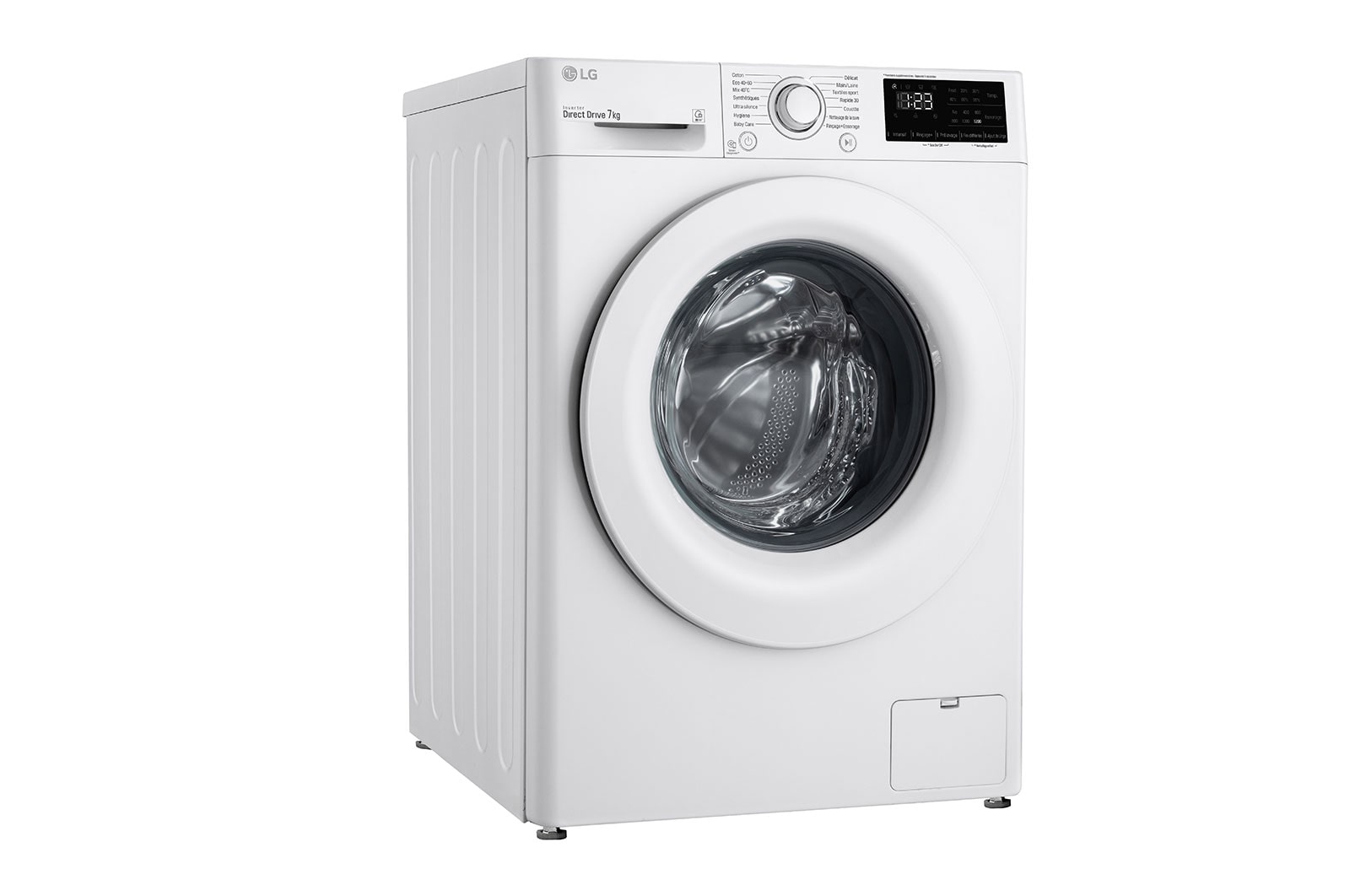 LG Lave-linge 7 kg - 59L | AI Direct Drive™ | Smart Diagnosis™ | Moteur Direct Drive™ garanti 10 ans | D, LG F72N23WH