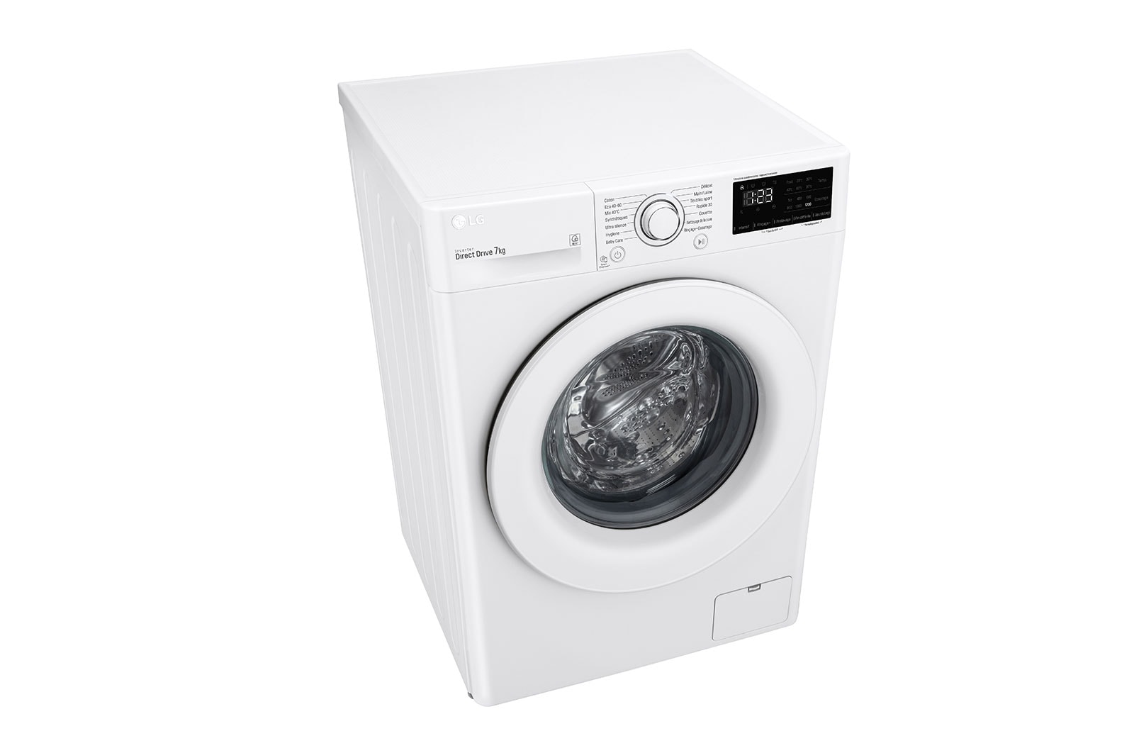 LG Lave-linge 7 kg - 59L | AI Direct Drive™ | Smart Diagnosis™ | Moteur Direct Drive™ garanti 10 ans | D, LG F72N23WH