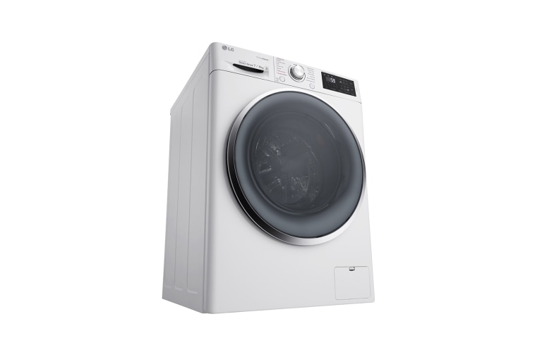 LG Lavante-séchante 7/4KG | 6 Motion™ Direct Drive | Hublot argenté | Smart NFC Tag On, LG F742212WR